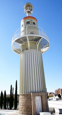 Tower of a park in Barcelona clipart