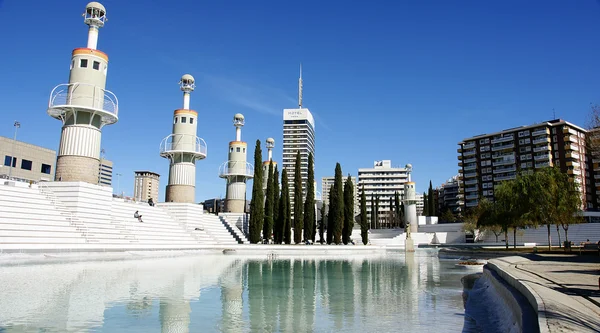 Park and gardens in Barcelona — Stock Photo, Image