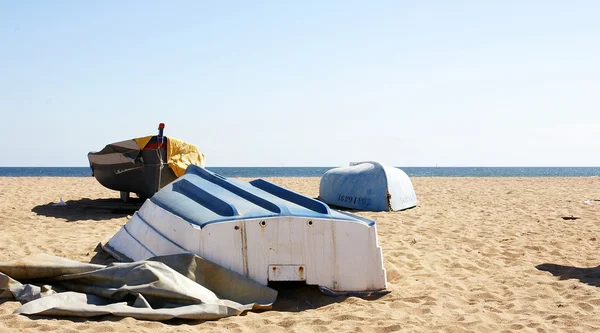 Boats in the sand — Stock Photo, Image