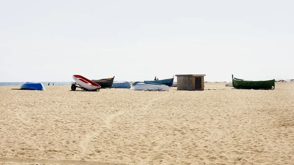 Barche nella sabbia — Foto Stock