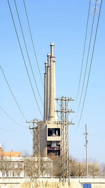 Wärmekraftwerk außer Betrieb — Stockfoto