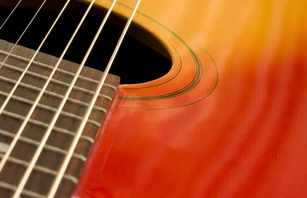 Nahaufnahme der Gitarre lizenzfreie Stockbilder