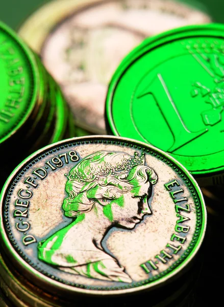 Pence Euro — Stockfoto