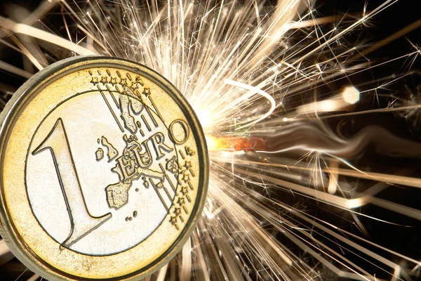 Bozuk para euro — Stok fotoğraf
