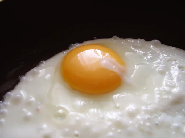 Fried eggs on a pan — Stock Photo, Image