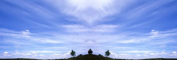 Skyer på en bakgrunn av himmelen – stockfoto