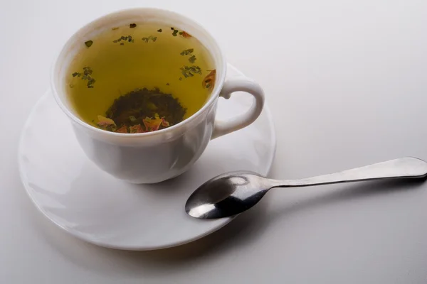 Tea în a white background — 图库照片