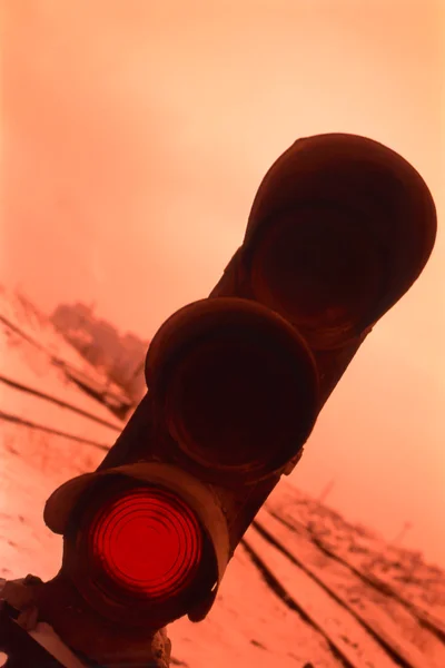Semaforo stradale in ferro — Foto Stock