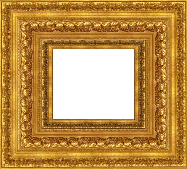 黄金图片框架 — 图库照片