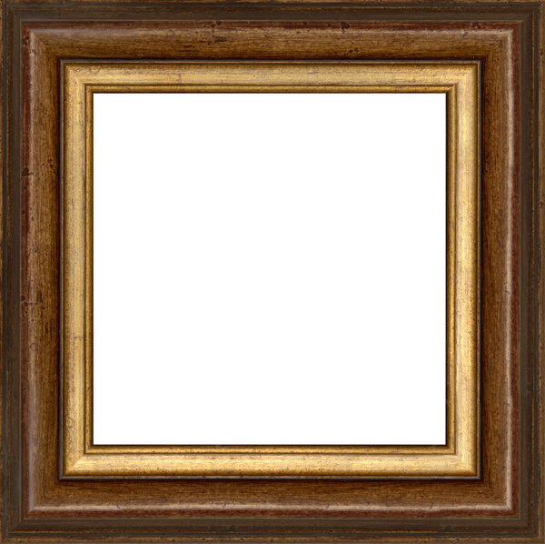 A picture frame on a white