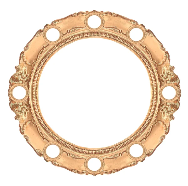 Cirkel guld ram — Stockfoto