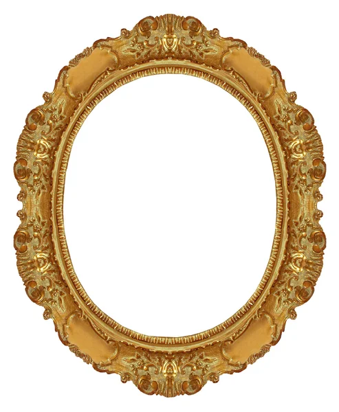 Círculo moldura de ouro — Fotografia de Stock