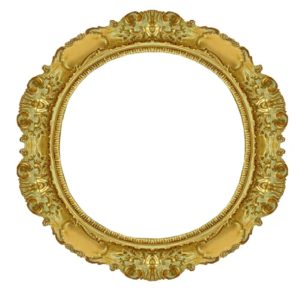 Círculo marco de oro —  Fotos de Stock
