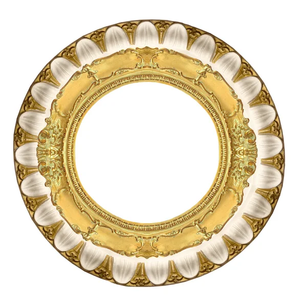 Cirkel guld ram — Stockfoto