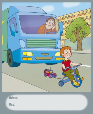 Road hazard clipart