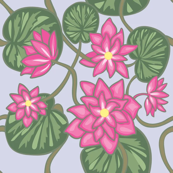 Lotusbloemen — Stockvector