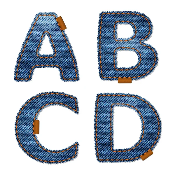 Alphabet Jeans — Image vectorielle