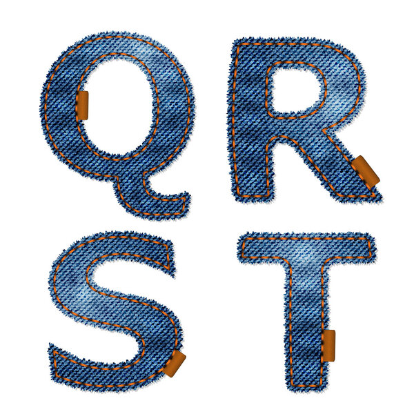 Stitched letters