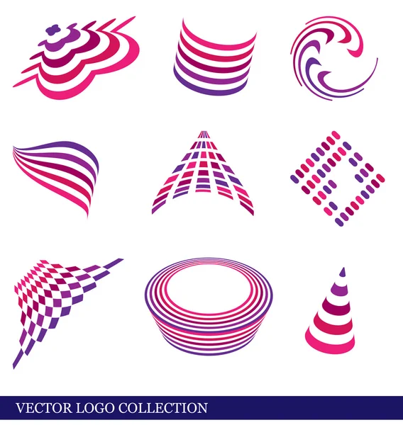 ロゴのコレクションのベクトル — ストックベクタ