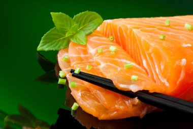 Salmon sashimi clipart