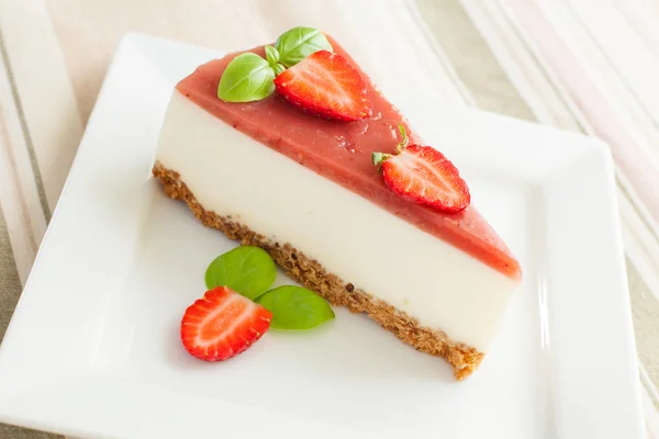 stock image Strawberry cheesecake