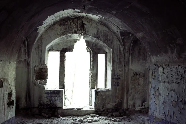 Innenraum eines verlassenen Hauses — Stockfoto