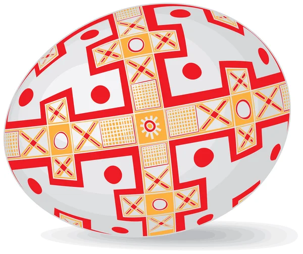 Colore realistico uova di Pasqua — Vettoriale Stock