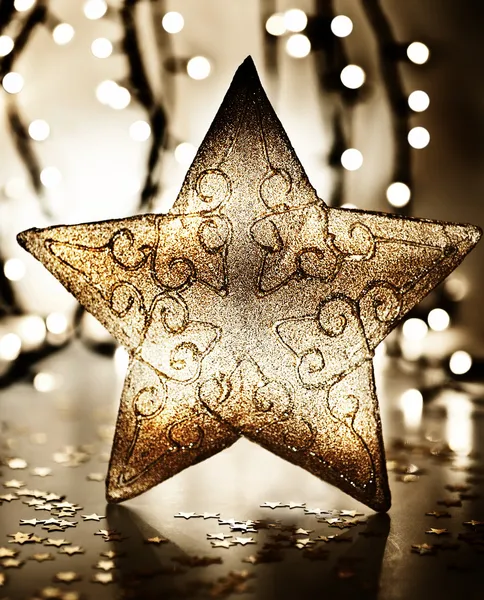 Звезда, орнамент ёлки — стоковое фото