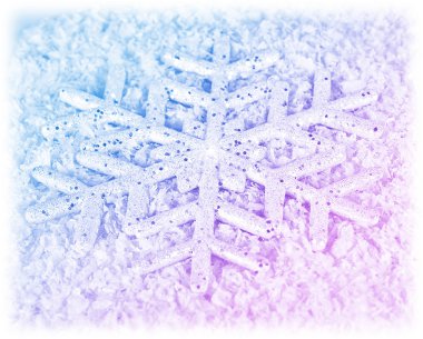 Snowflake winter background clipart