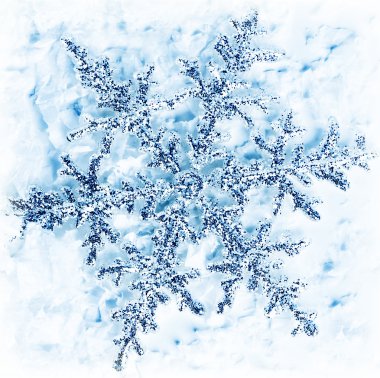 Snowflake winter background clipart