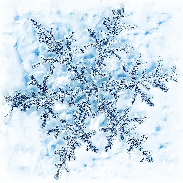 Sneeuwvlok winter achtergrond — Stockfoto
