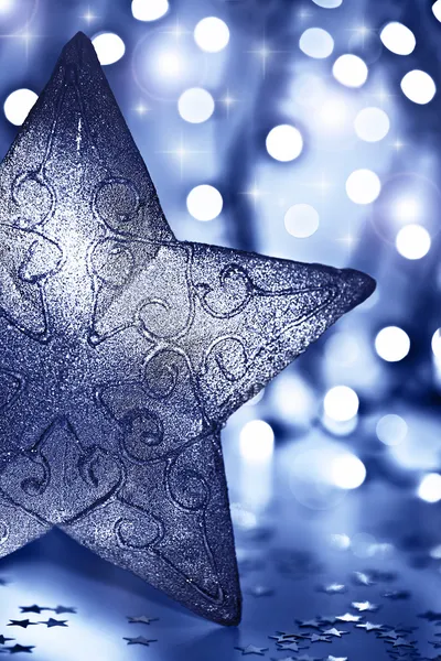 Decorazione della stella, ornamento dell'albero di Natale — Foto Stock