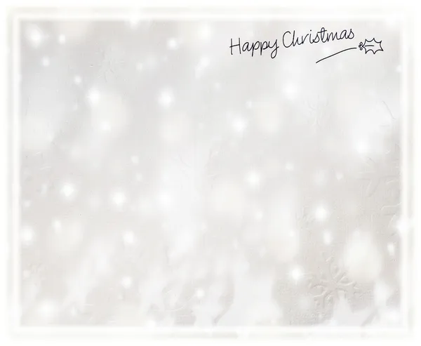 Hermosa tarjeta de Navidad de plata — Foto de Stock