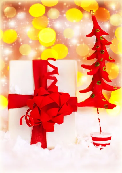 Caja de regalo de Navidad — Foto de Stock