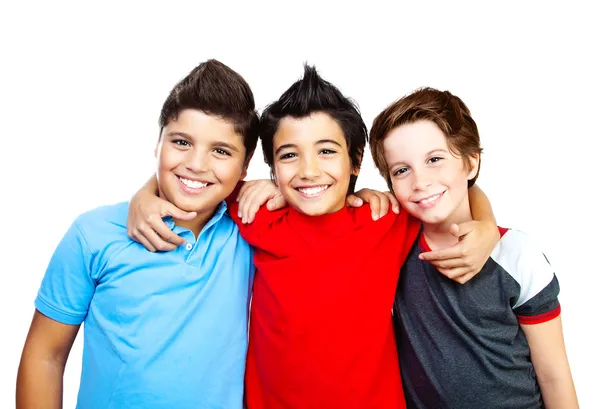 Boldog fiúk tinédzserek, legjobb barátok móka — Stock Fotó