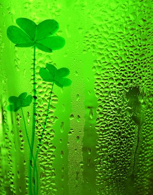 Green clover lucky beer background clipart