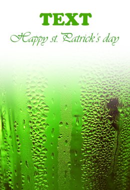 Green lucky beer background border clipart