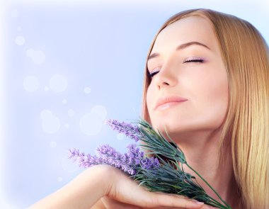 Lavender spa aromatherapy clipart