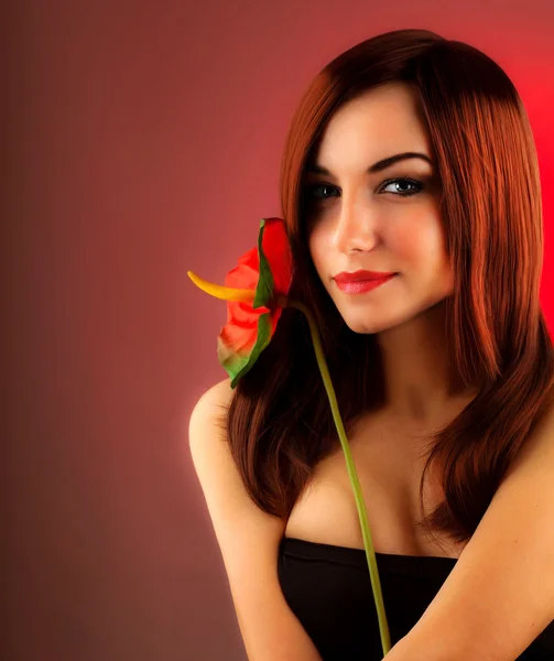 Sexy red hair woman — Stock Photo, Image