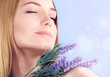 Lavender spa aromatherapy clipart