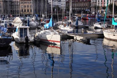 Port of La Coruna, Spain clipart