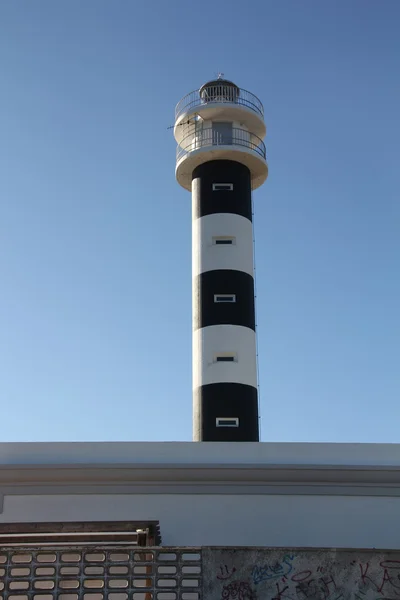 Leuchtturm am Eingang des mar menor — Stockfoto
