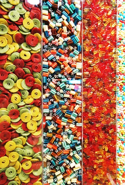 Display multi-colored candy — Stock Photo, Image