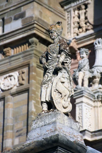 Докладна інформація про знаменитий католицький собор у місті Astorga, Іспанія — стокове фото