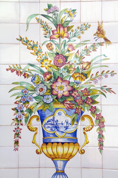 Decorated ceramic tiles — Stock Photo, Image
