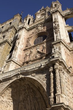 astorga, İspanya ünlü Katolik Katedrali ayrıntılarını