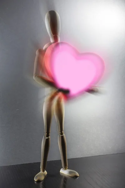 stock image Abstract love doll with a heart