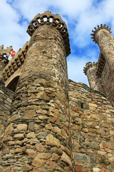 Medieval Templar Castle of year 1178 in Ponferrada, Spain — Stock Photo, Image