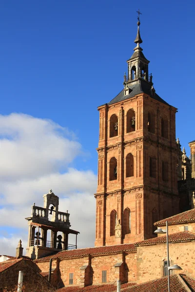 在阿斯托加，西班牙著名的天主教大教堂的详细信息 — 图库照片
