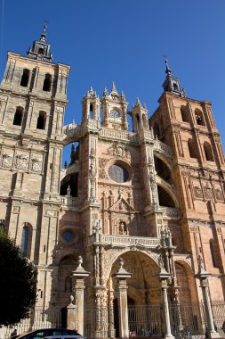 astorga, İspanya ünlü Katolik Katedrali ayrıntılarını